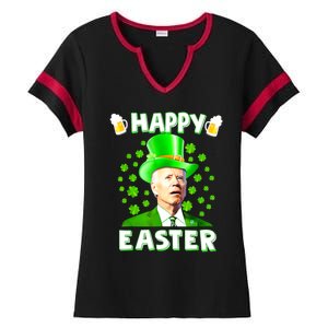 Funny Joe Biden St Patricks Day Happy 4th Of Easter Ladies Halftime Notch Neck Tee