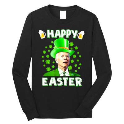 Funny Joe Biden St Patricks Day Happy 4th Of Easter Long Sleeve Shirt