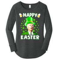 Funny Joe Biden St Patricks Day Happy 4th Of Easter Women's Perfect Tri Tunic Long Sleeve Shirt