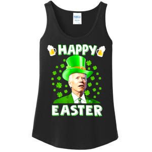 Funny Joe Biden St Patricks Day Happy 4th Of Easter Ladies Essential Tank