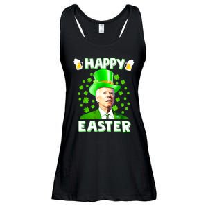 Funny Joe Biden St Patricks Day Happy 4th Of Easter Ladies Essential Flowy Tank