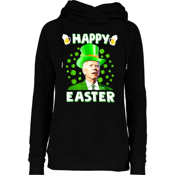 Funny Joe Biden St Patricks Day Happy 4th Of Easter Womens Funnel Neck Pullover Hood