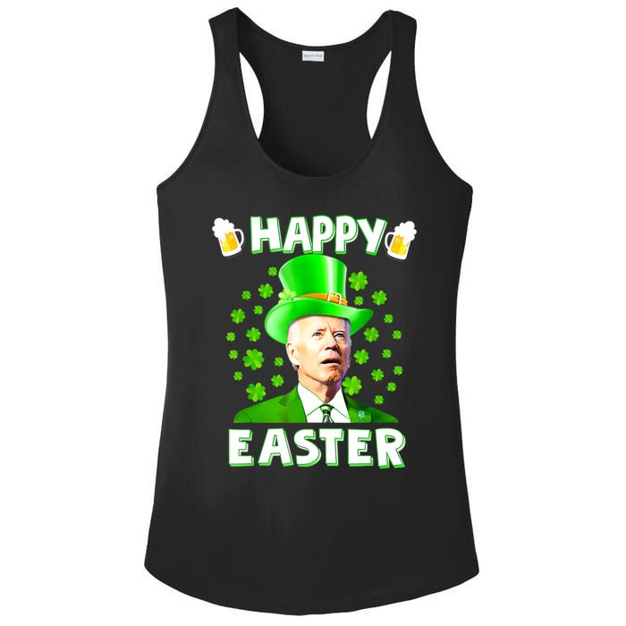 Funny Joe Biden St Patricks Day Happy 4th Of Easter Ladies PosiCharge Competitor Racerback Tank