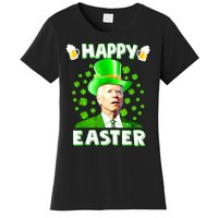 Funny Joe Biden St Patricks Day Happy 4th Of Easter Women's T-Shirt