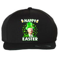 Funny Joe Biden St Patricks Day Happy 4th Of Easter Wool Snapback Cap