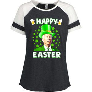 Funny Joe Biden St Patricks Day Happy 4th Of Easter Enza Ladies Jersey Colorblock Tee