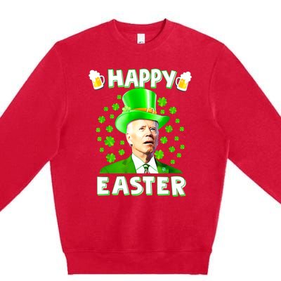 Funny Joe Biden St Patricks Day Happy 4th Of Easter Premium Crewneck Sweatshirt