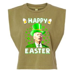 Funny Joe Biden St Patricks Day Happy 4th Of Easter Garment-Dyed Women's Muscle Tee