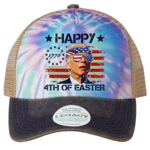 Funny Joe Biden 4th Of July Gifts Happy Halloween Firework Legacy Tie Dye Trucker Hat