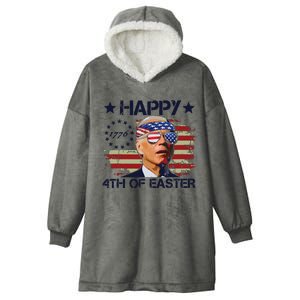 Funny Joe Biden 4th Of July Gifts Happy Halloween Firework Hooded Wearable Blanket