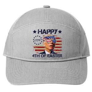 Funny Joe Biden 4th Of July Gifts Happy Halloween Firework 7-Panel Snapback Hat