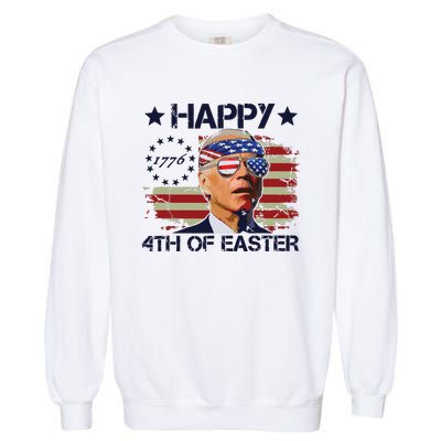 Funny Joe Biden 4th Of July Gifts Happy Halloween Firework Garment-Dyed Sweatshirt