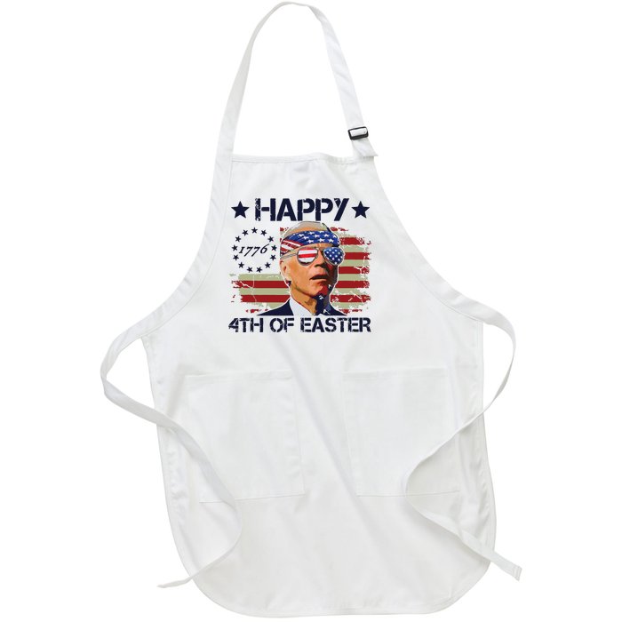 Funny Joe Biden 4th Of July Gifts Happy Halloween Firework Full-Length Apron With Pockets