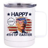 Funny Joe Biden 4th Of July Gifts Happy Halloween Firework 12 oz Stainless Steel Tumbler Cup