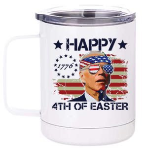 Funny Joe Biden 4th Of July Gifts Happy Halloween Firework 12 oz Stainless Steel Tumbler Cup