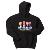 Funny Joe Biden It's Time To Ban Fossil Fools Anti Liberals Kids Hoodie