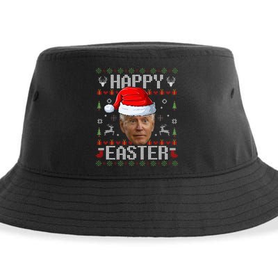 Funny Joe Biden Happy Easter Funny Ugly Christmas Sweater Sustainable Bucket Hat