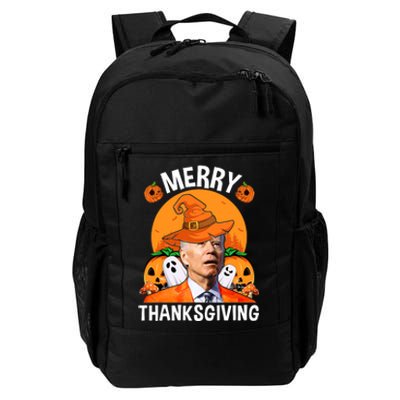 Funny Joe Biden Happy Halloween Merry Thanksgiving Daily Commute Backpack