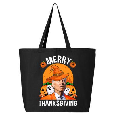 Funny Joe Biden Happy Halloween Merry Thanksgiving 25L Jumbo Tote