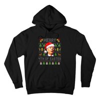 Funny Joe Biden Merry 4th Of Easter Ugly Christmas Sweater  Hoodie