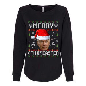 Funny Joe Biden Happy 4th Of Easter Ugly Christmas Sweater Gift Womens California Wash Sweatshirt