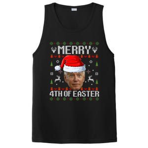 Funny Joe Biden Happy 4th Of Easter Ugly Christmas Sweater Gift PosiCharge Competitor Tank