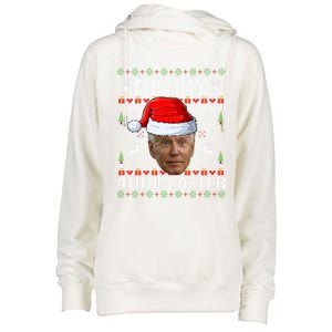 Funny Joe Biden Happy 4th Of Easter Ugly Christmas Sweater Gift Womens Funnel Neck Pullover Hood