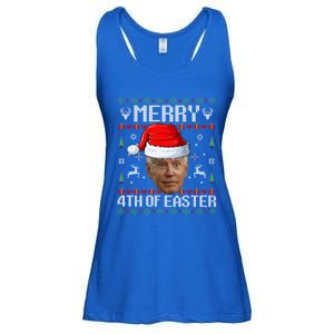 Funny Joe Biden Happy 4th Of Easter Ugly Christmas Sweater Gift Ladies Essential Flowy Tank