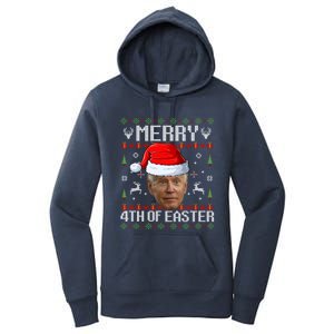 Funny Joe Biden Happy 4th Of Easter Ugly Christmas Sweater Gift Women's Pullover Hoodie