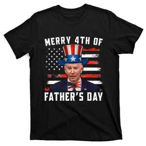 Funny Joe Biden Happy Merry 4th Of July Confused Fathers Day T-Shirt