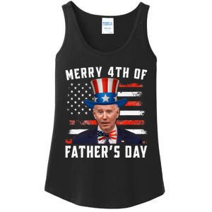 Funny Joe Biden Happy Merry 4th Of July Confused Fathers Day Ladies Essential Tank