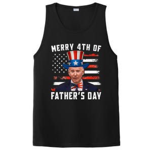 Funny Joe Biden Happy Merry 4th Of July Confused Fathers Day PosiCharge Competitor Tank