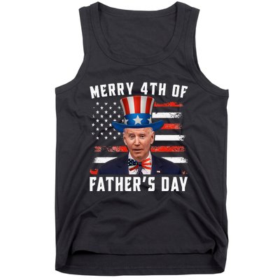 Funny Joe Biden Happy Merry 4th Of July Confused Fathers Day Tank Top