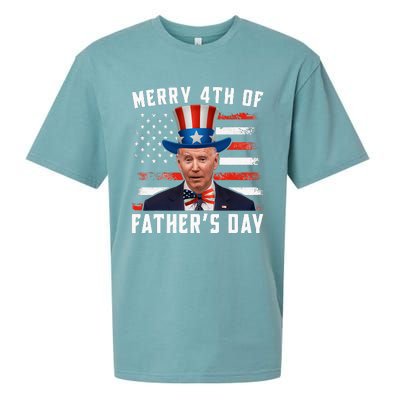 Funny Joe Biden Happy Merry 4th Of July Confused Fathers Day Sueded Cloud Jersey T-Shirt