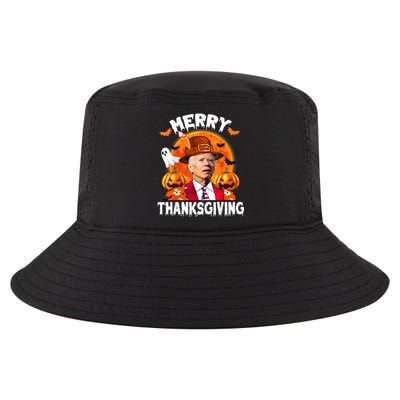 Funny Joe Biden Confused Merry Thanksgiving For Halloween Cool Comfort Performance Bucket Hat