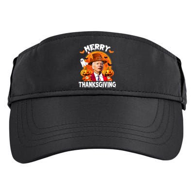 Funny Joe Biden Confused Merry Thanksgiving For Halloween Adult Drive Performance Visor