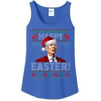 Funny Joe Biden Happy Easter Ugly Christmas Sweater Gift Ladies Essential Tank