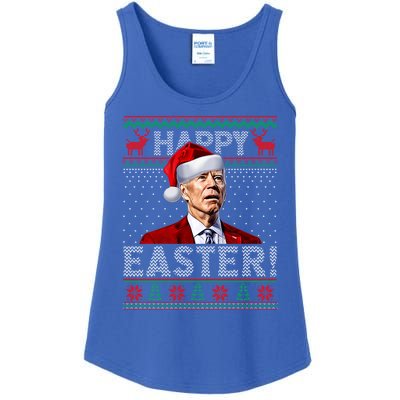 Funny Joe Biden Happy Easter Ugly Christmas Sweater Gift Ladies Essential Tank