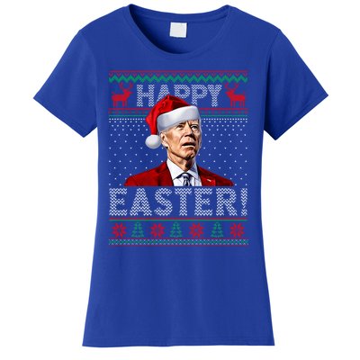 Funny Joe Biden Happy Easter Ugly Christmas Sweater Gift Women's T-Shirt