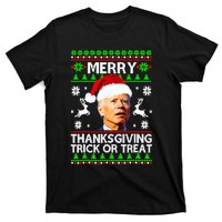 Funny Joe Biden Merry Thanksgiving Trick Or Treat T-Shirt