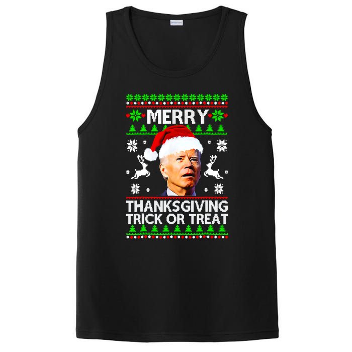 Funny Joe Biden Merry Thanksgiving Trick Or Treat PosiCharge Competitor Tank