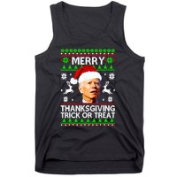 Funny Joe Biden Merry Thanksgiving Trick Or Treat Tank Top