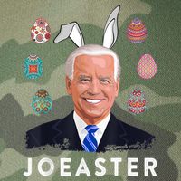 Funny Joe Biden Easter Bunny Eggs Pun Legacy Tie Dye Trucker Hat