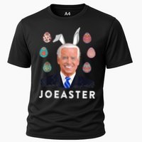 Funny Joe Biden Easter Bunny Eggs Pun Cooling Performance Crew T-Shirt