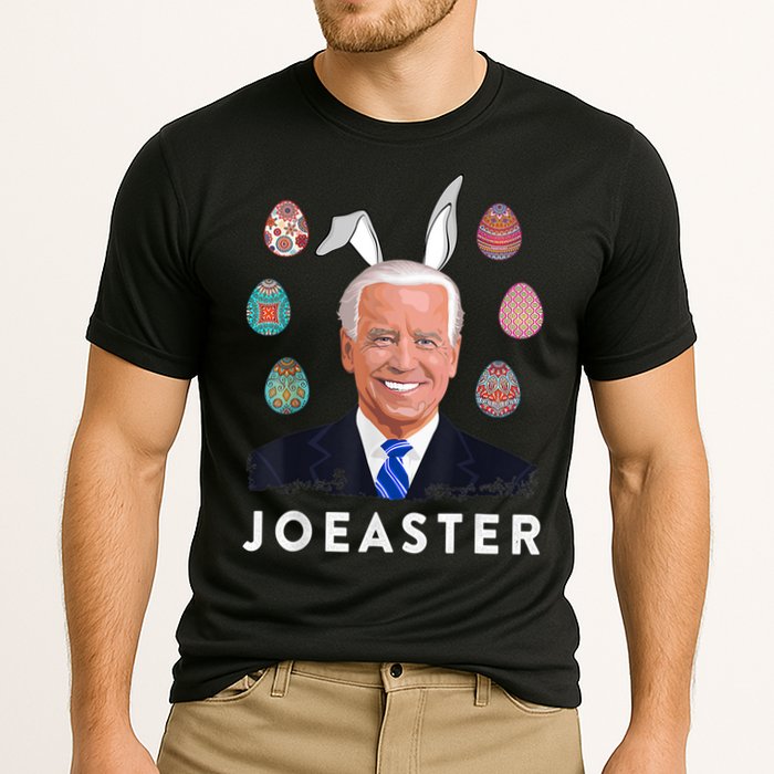Funny Joe Biden Easter Bunny Eggs Pun Cooling Performance Crew T-Shirt