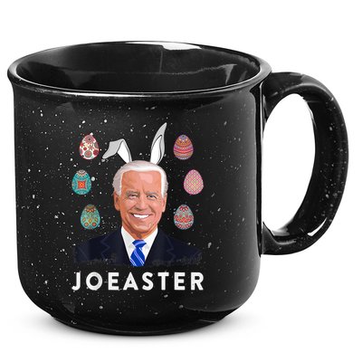 Funny Joe Biden Easter Bunny Eggs Pun 15oz Campfire Ceramic Mug