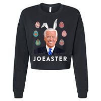 Funny Joe Biden Easter Bunny Eggs Pun Cropped Pullover Crew