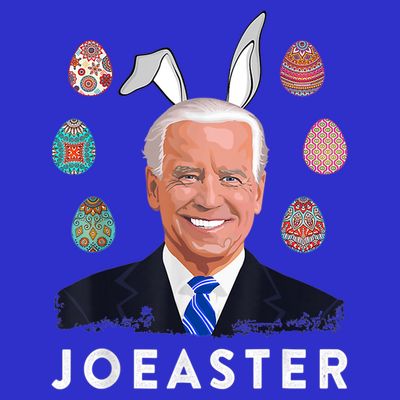 Funny Joe Biden Easter Bunny Eggs Pun T-Shirt