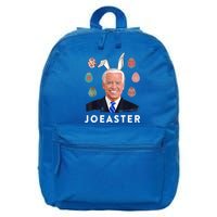 Funny Joe Biden Easter Bunny Eggs Pun 16 in Basic Backpack
