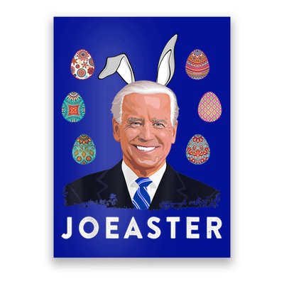 Funny Joe Biden Easter Bunny Eggs Pun Poster
